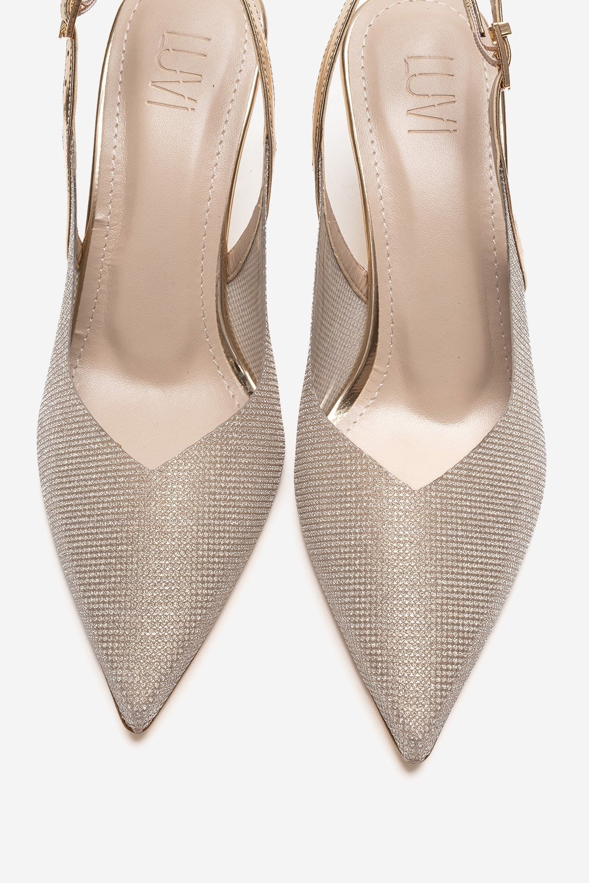 Dorata - Gold Embellished Stiletto Pump (Women)