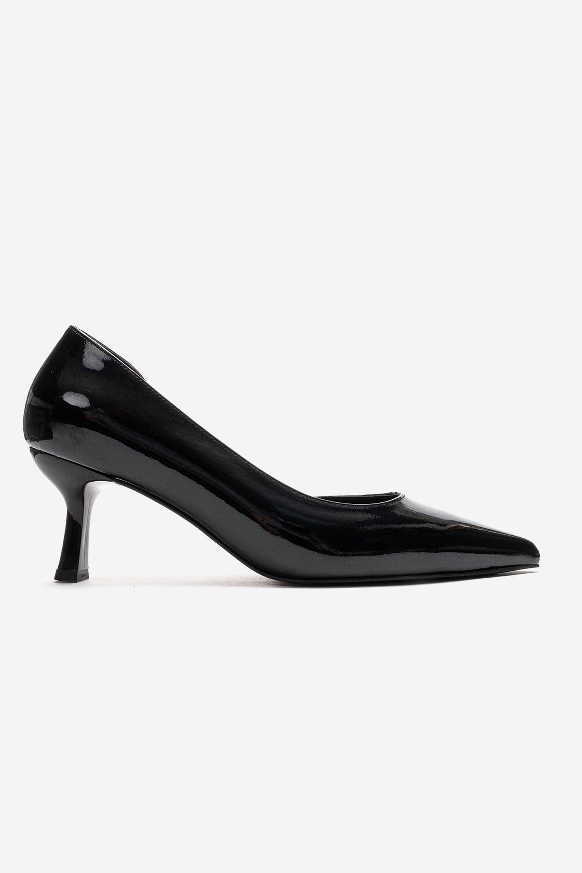 Arel - Black Patent Synthetic Leather Stiletto Pump (Women)