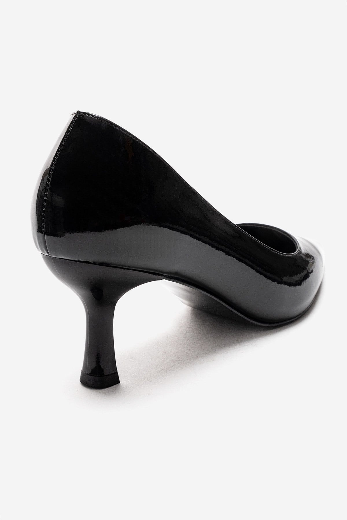 Arel - Black Patent Synthetic Leather Stiletto Pump (Women)