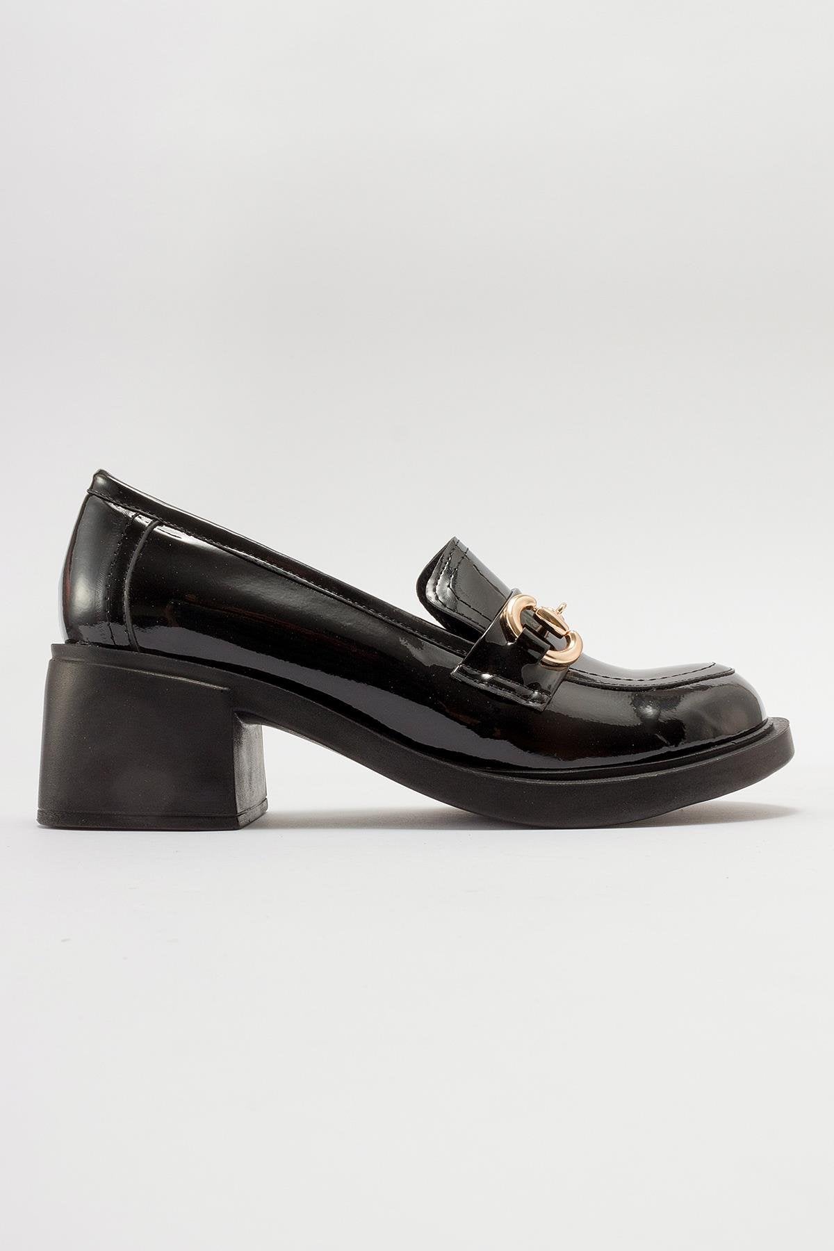 Sono - Black Patent Heeled Shoe (Women)