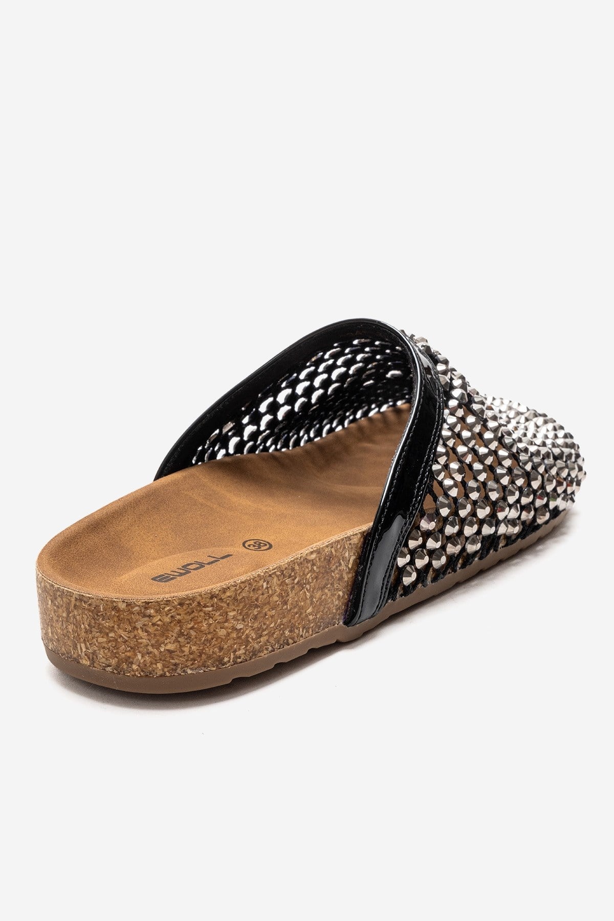 OLVEN - Black Transparent Slide (Women)