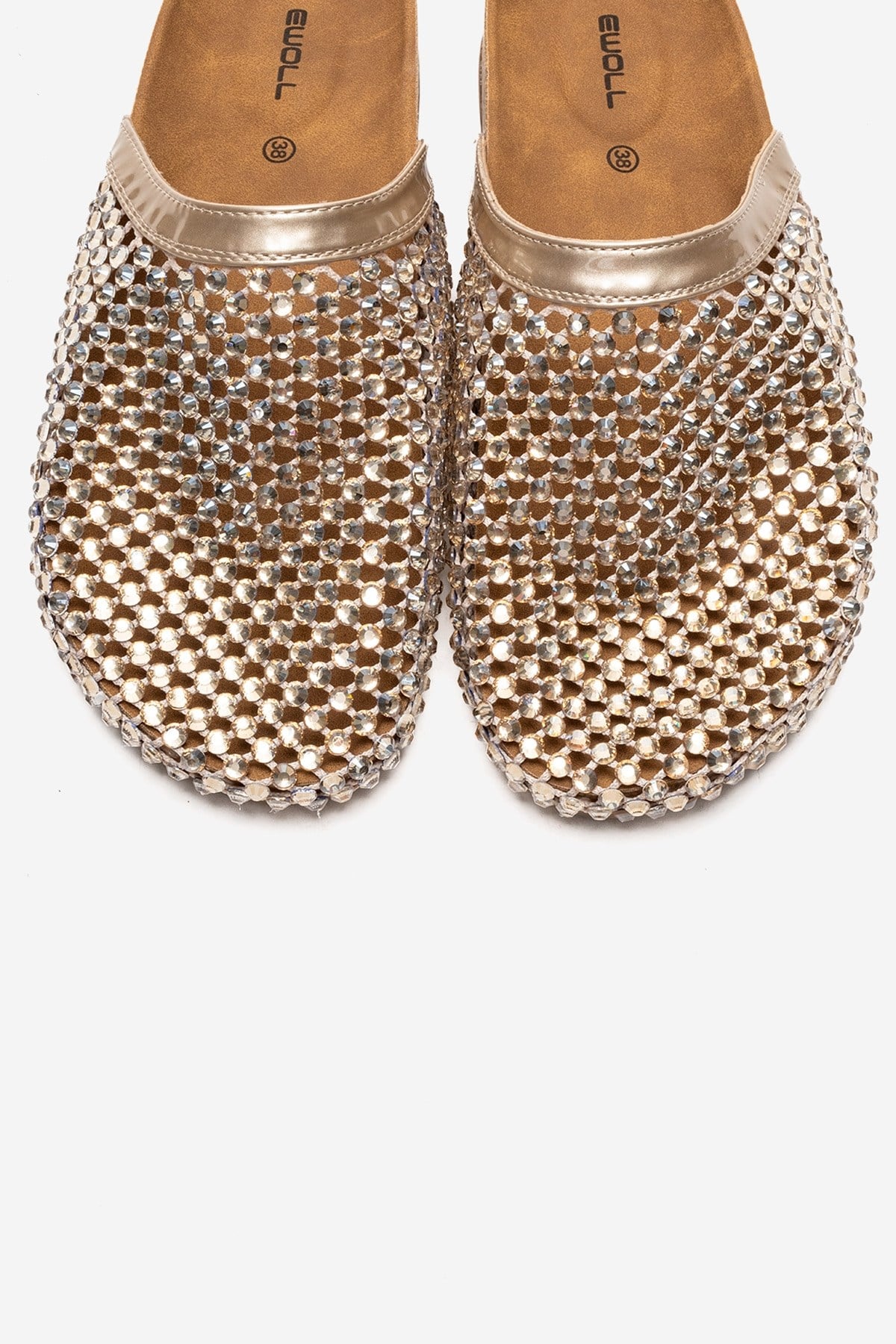 OLVEN - Gold Transparent Slide (Women)
