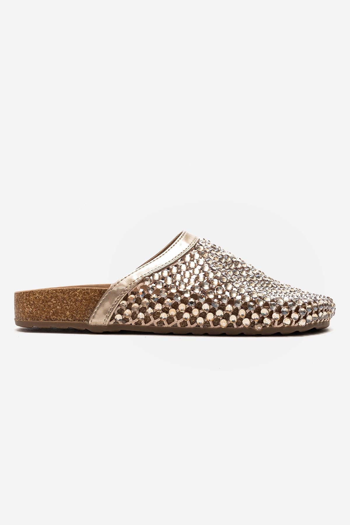 OLVEN - Gold Transparent Slide (Women)