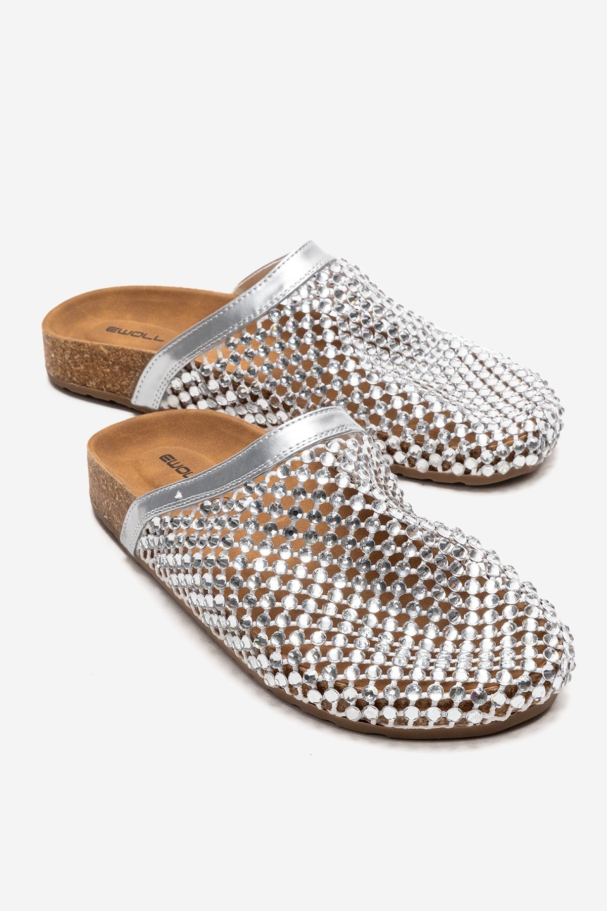 OLVEN - Silver Transparent Slide (Women)