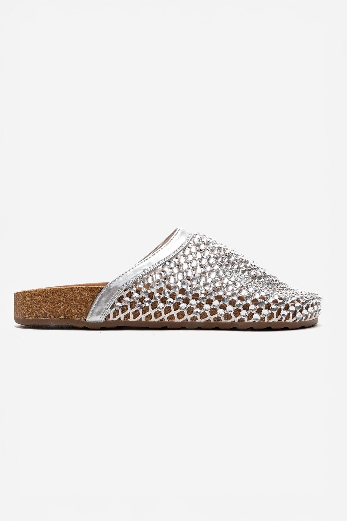 OLVEN - Silver Transparent Slide (Women)