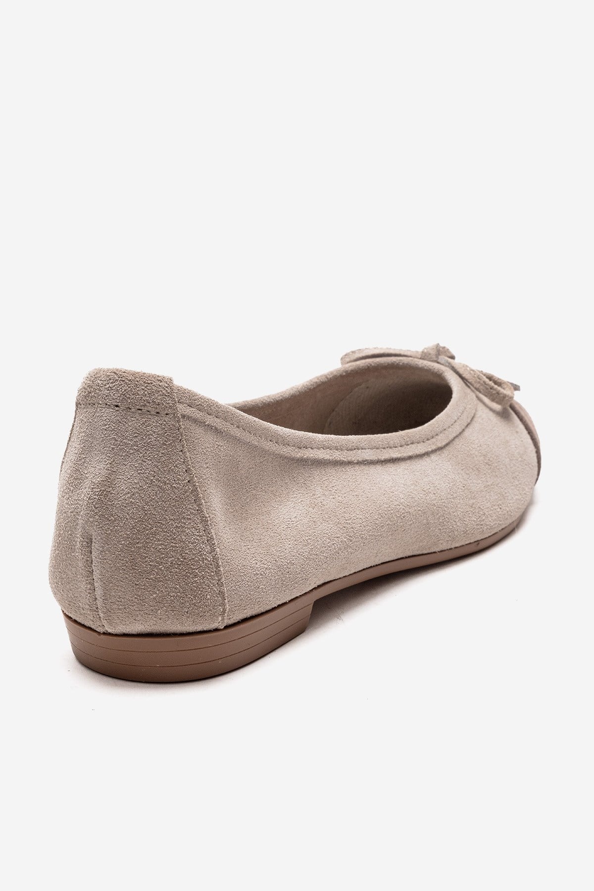 BOLEO - Beige/Taupe Genuine Leather Ballet Flat (Women)