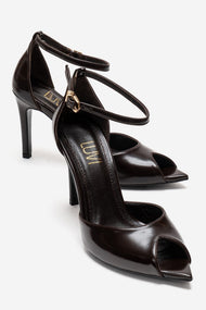 DONA - Cognac Genuine Leather Stiletto Pump (Women)
