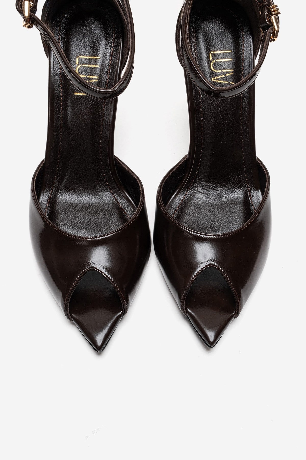 DONA - Cognac Genuine Leather Stiletto Pump (Women)