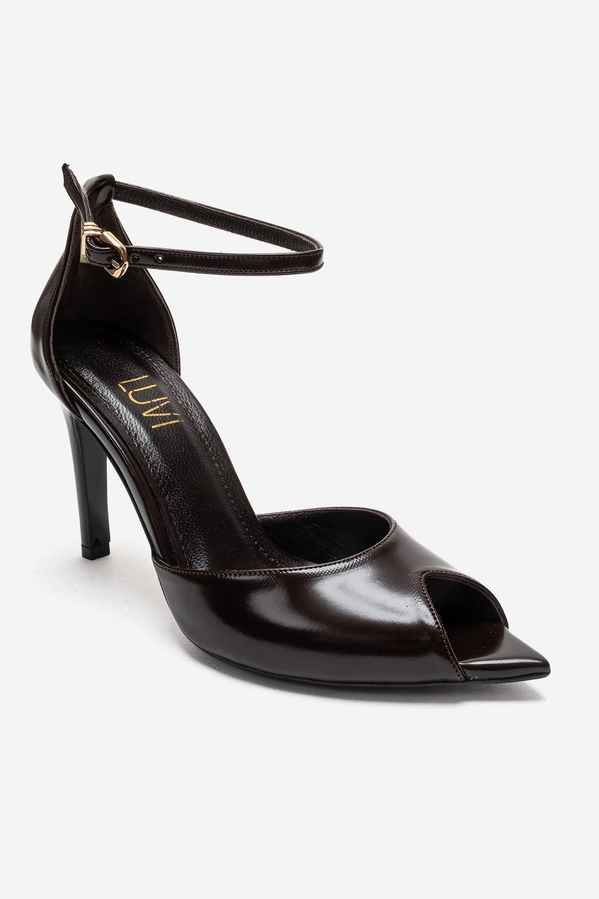 DONA - Cognac Genuine Leather Stiletto Pump (Women)