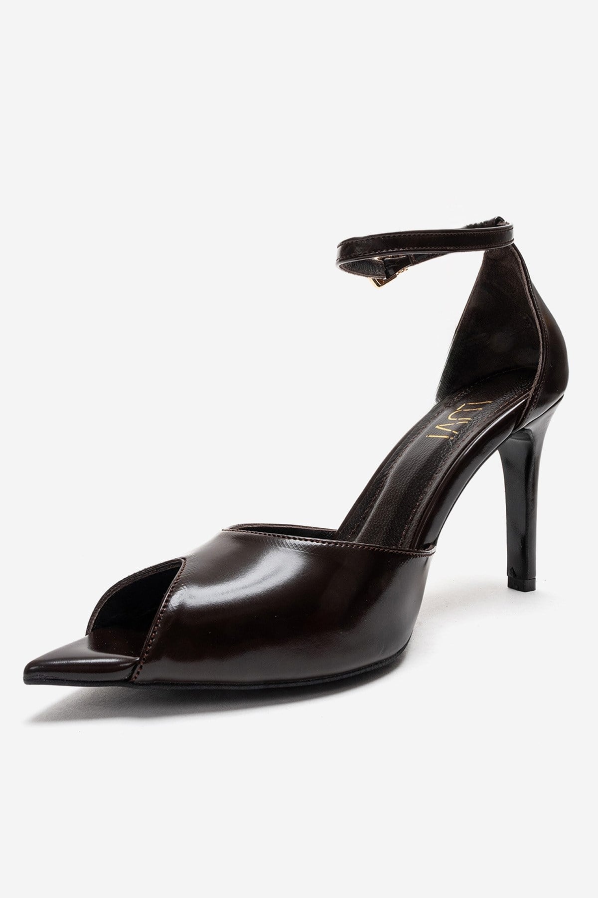 DONA - Cognac Genuine Leather Stiletto Pump (Women)