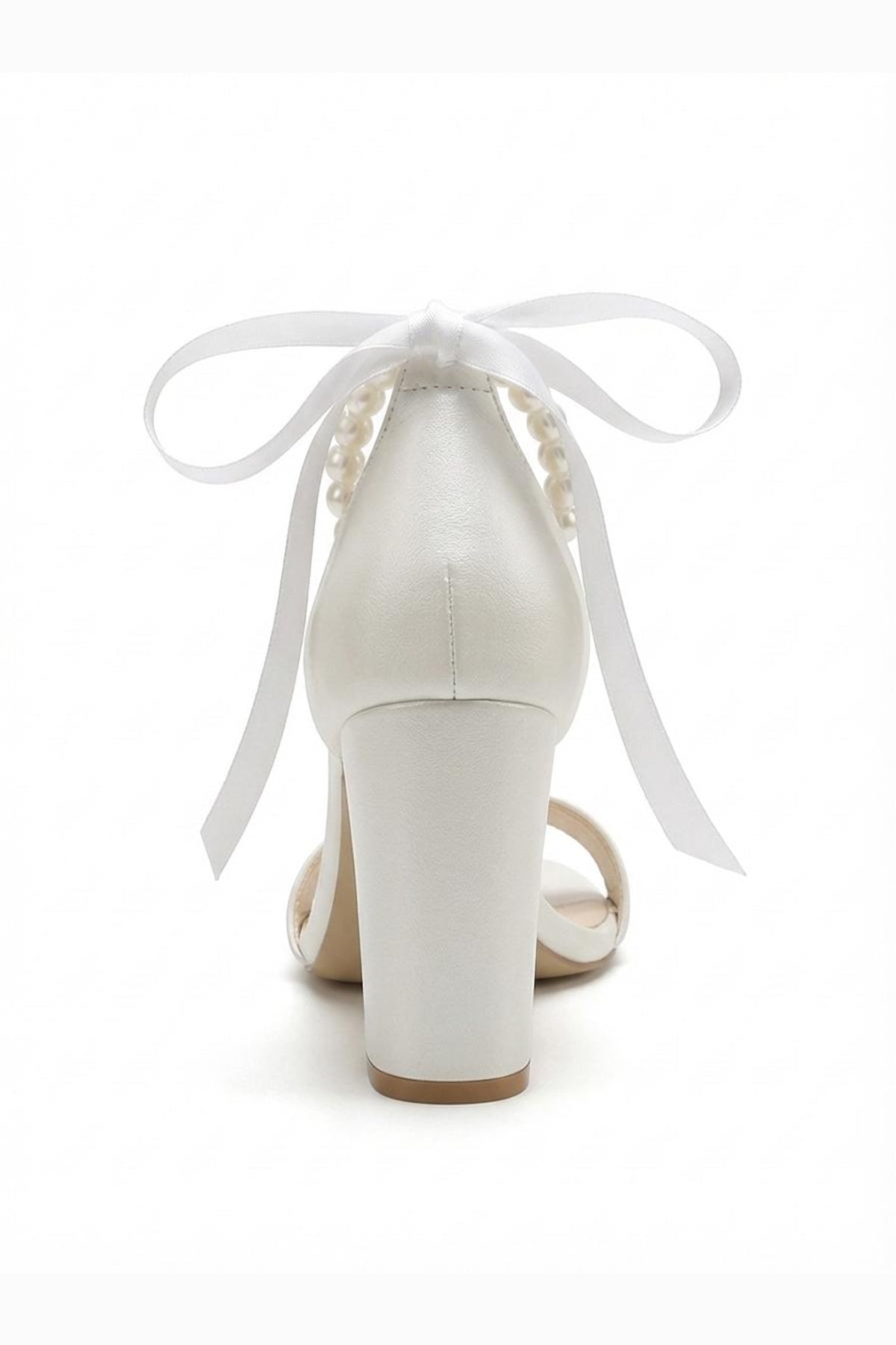 Althea Pearl Ankle Strap Block Heel Sandals