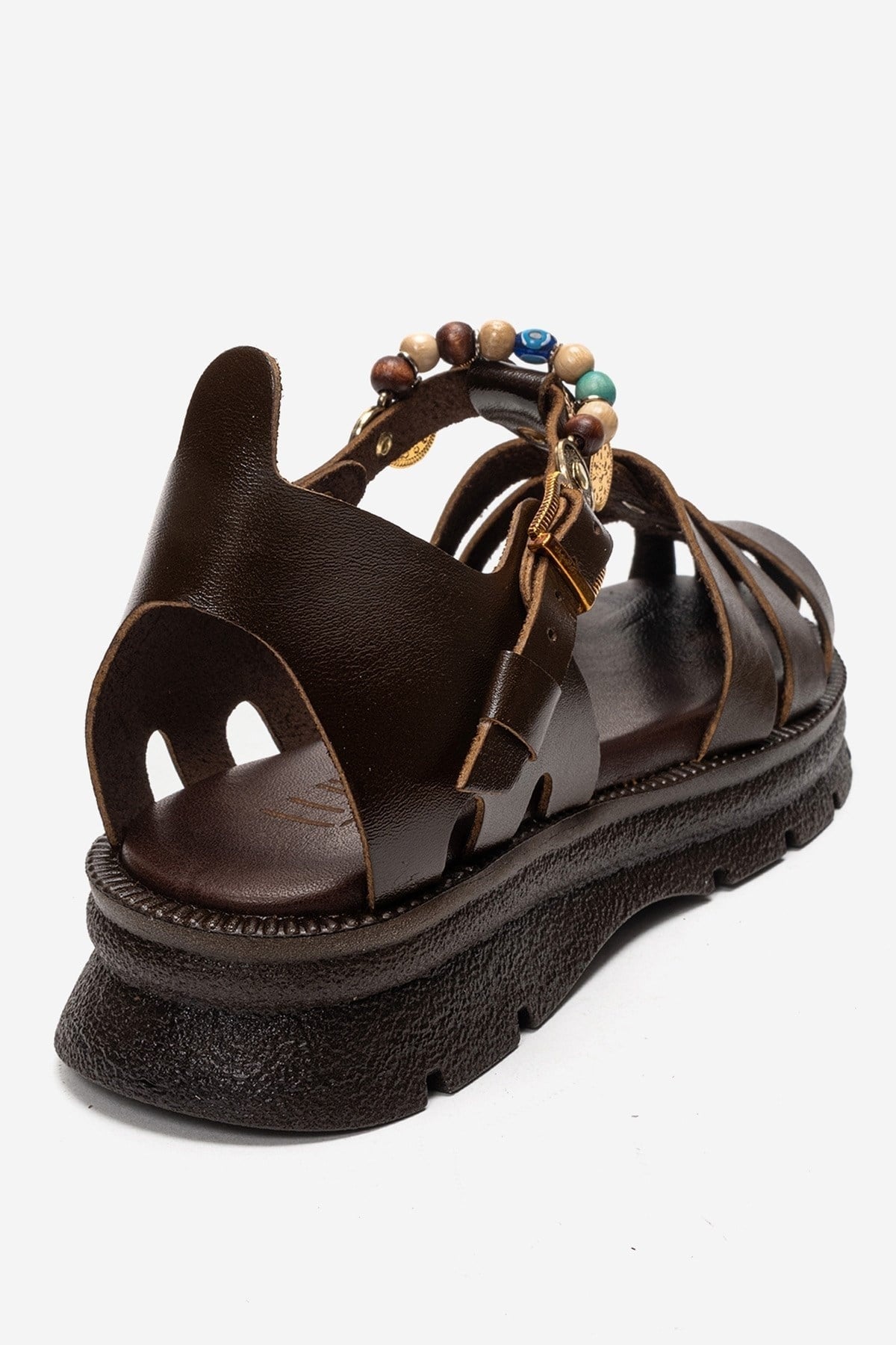 Solis - Brown Genuine Leather Sandal (Women)