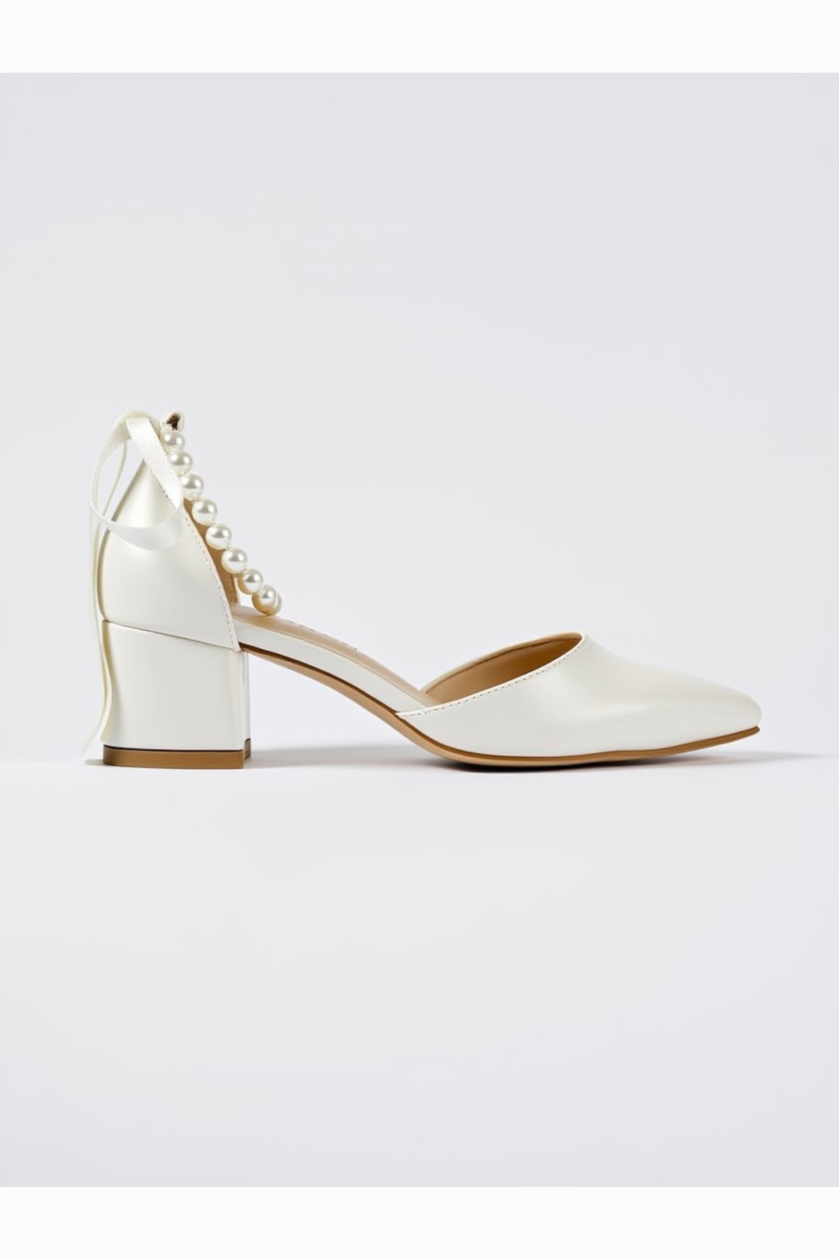 Evania Pointed-toe Block Heel Wedding Pump