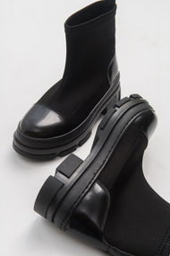 Bendis - Black Scuba Boot (Women)