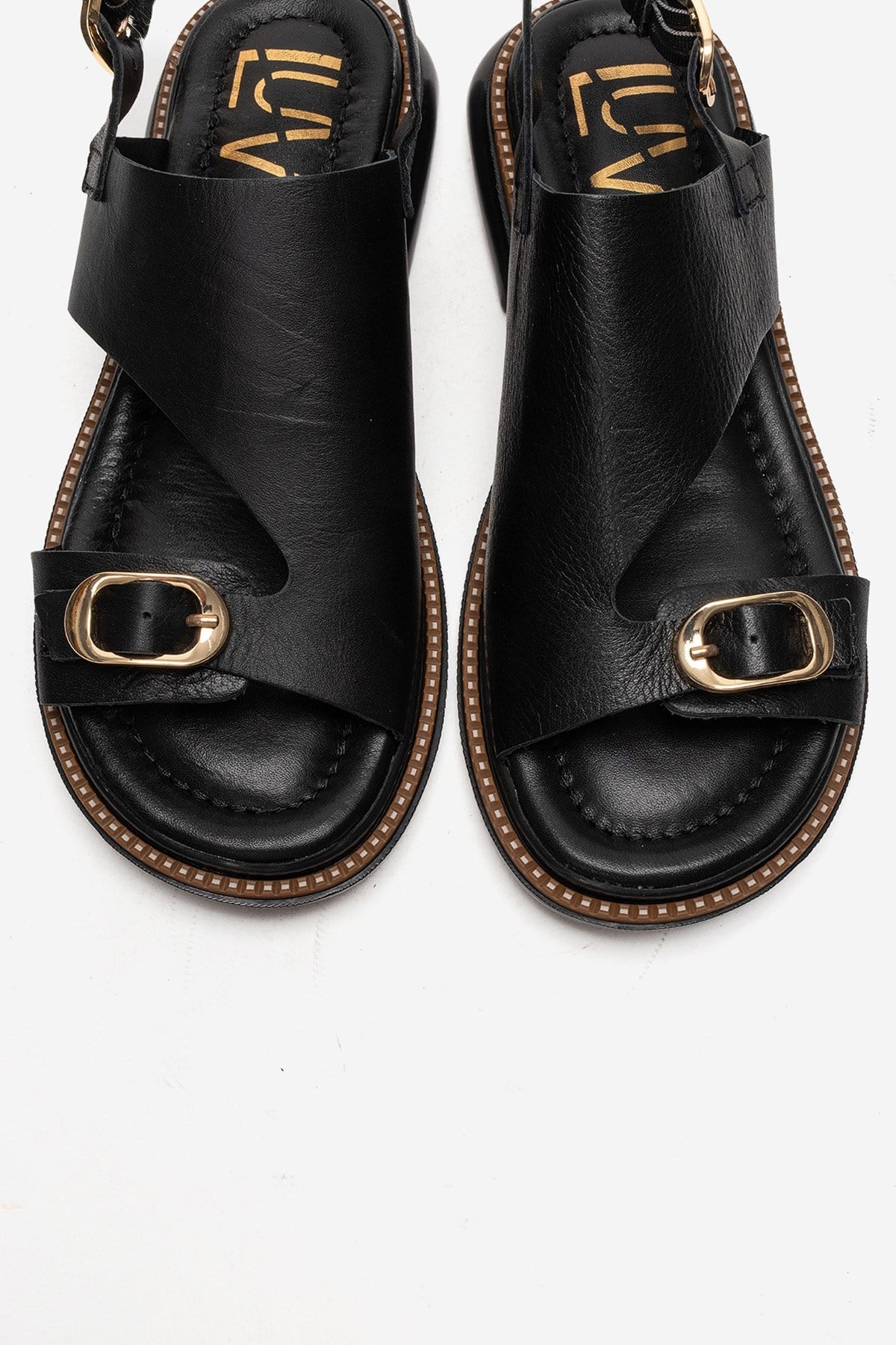 CRUEL - Black Genuine Leather Sandal (Women)