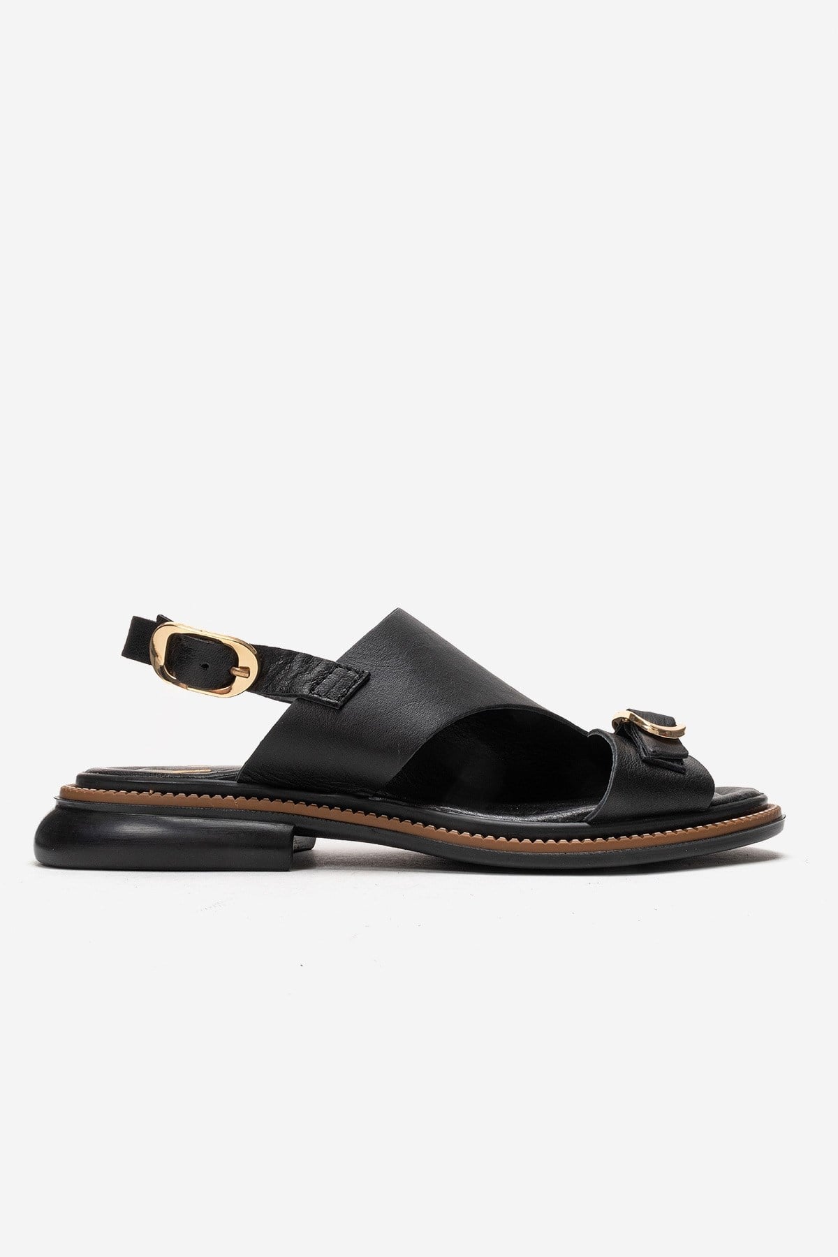 CRUEL - Black Genuine Leather Sandal (Women)