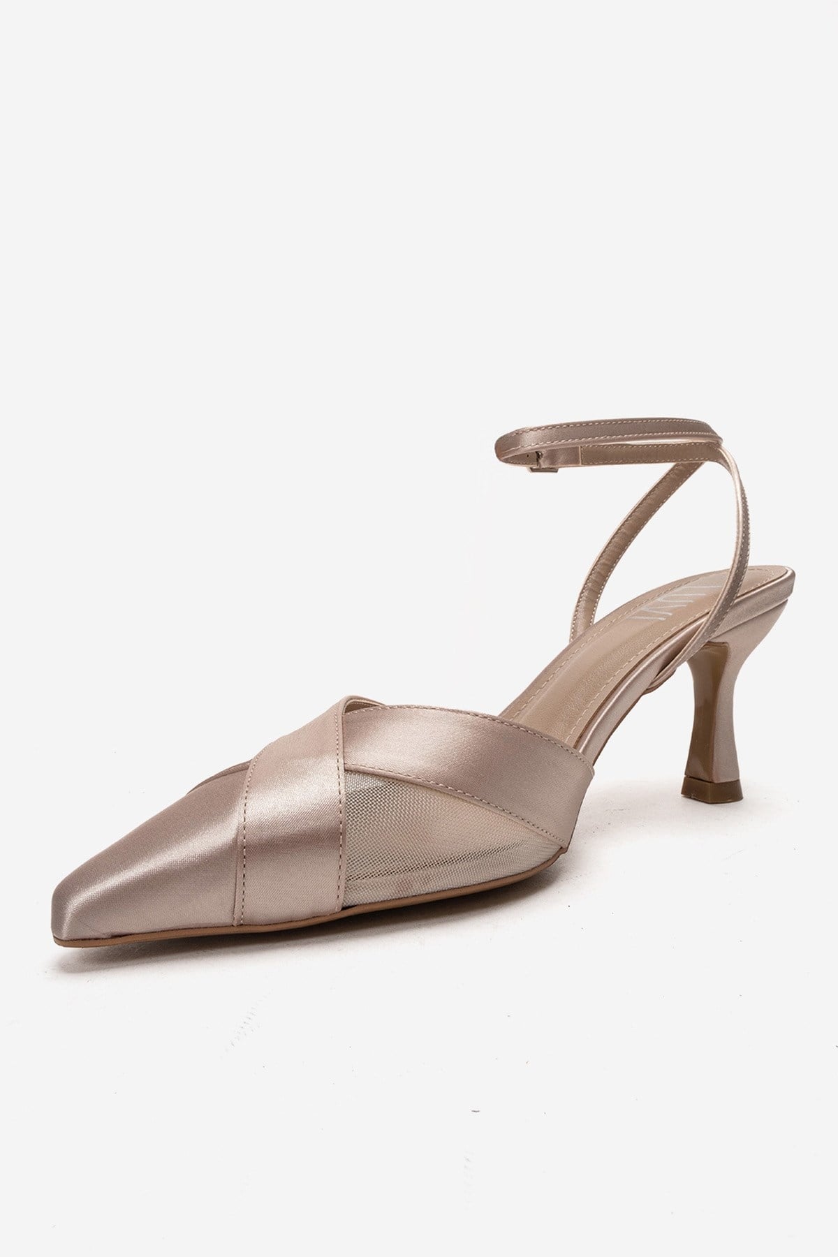 ESTELA - Beige Satin Stiletto Pump (Women)