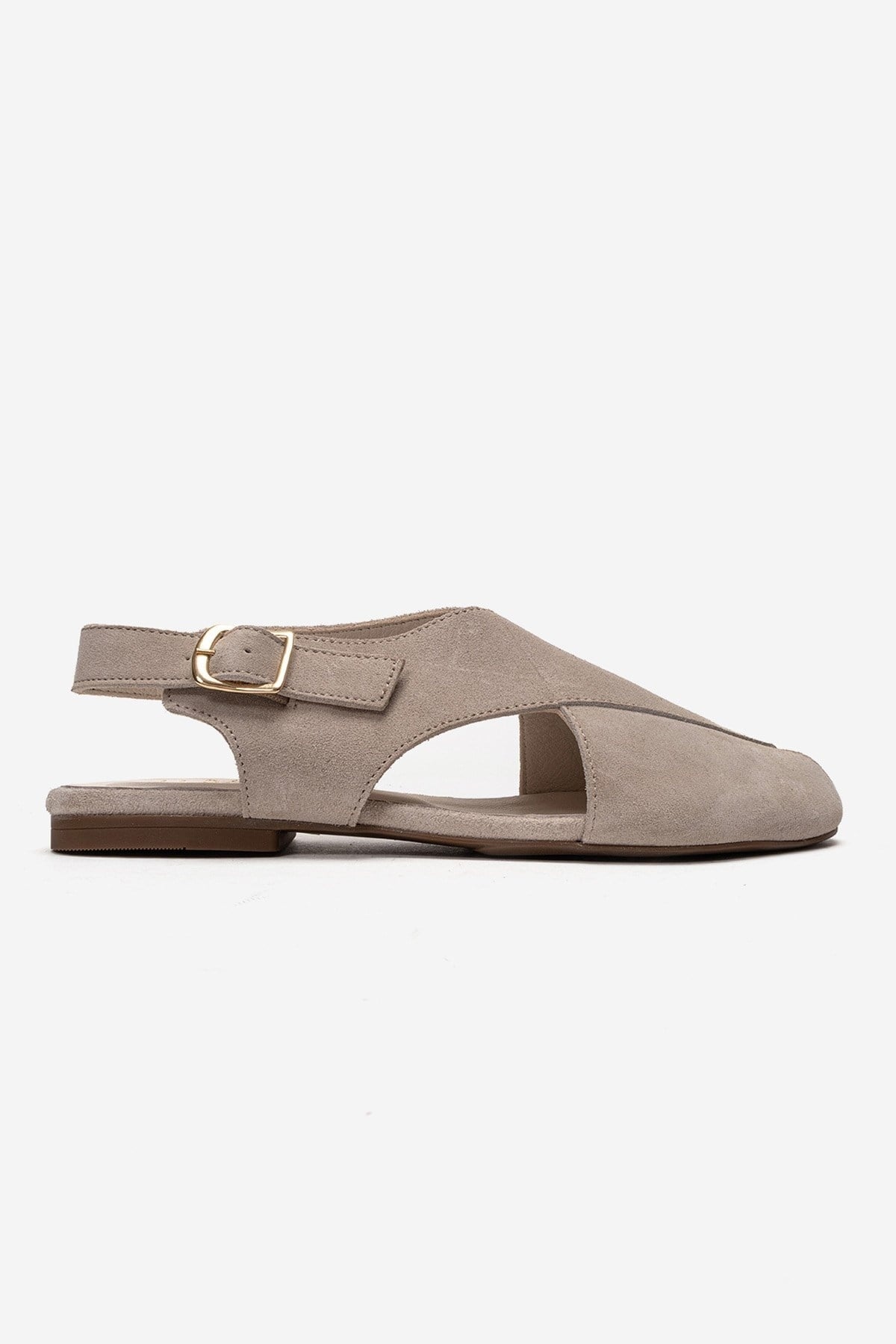 Monaro - Beige Suede Genuine Leather Sandal (Women)