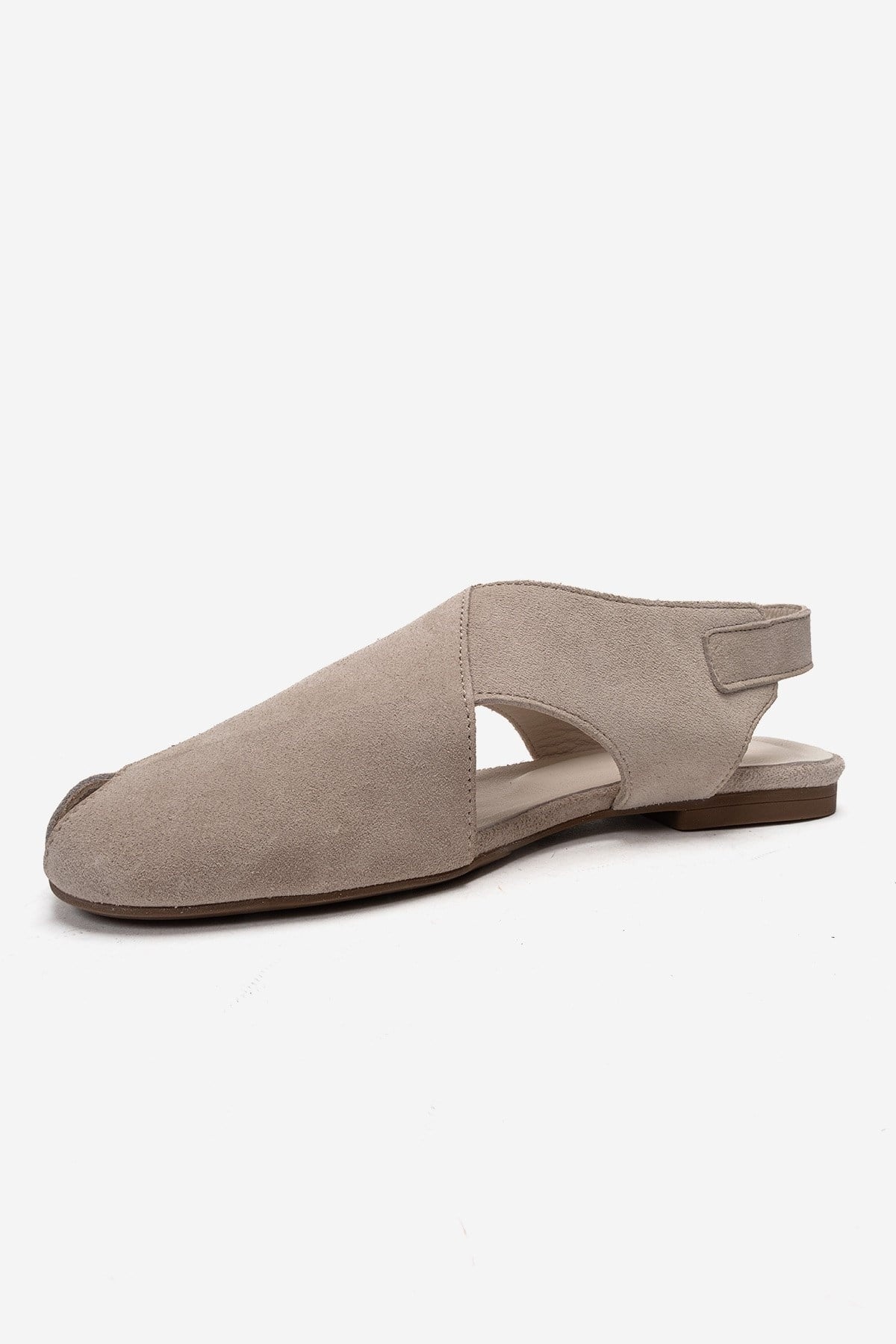 Monaro - Beige Suede Genuine Leather Sandal (Women)