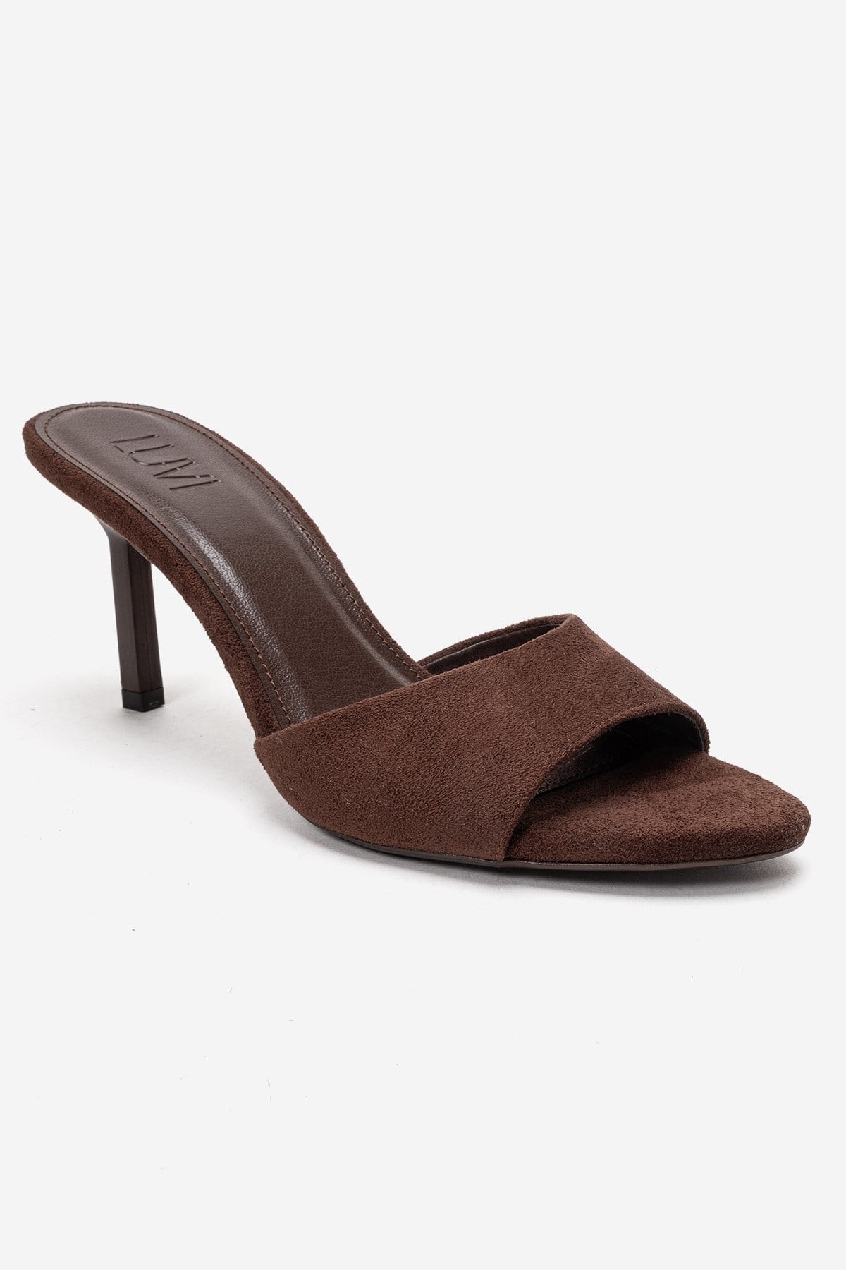 Varelan - Brown Suede Heeled Mule (Women)
