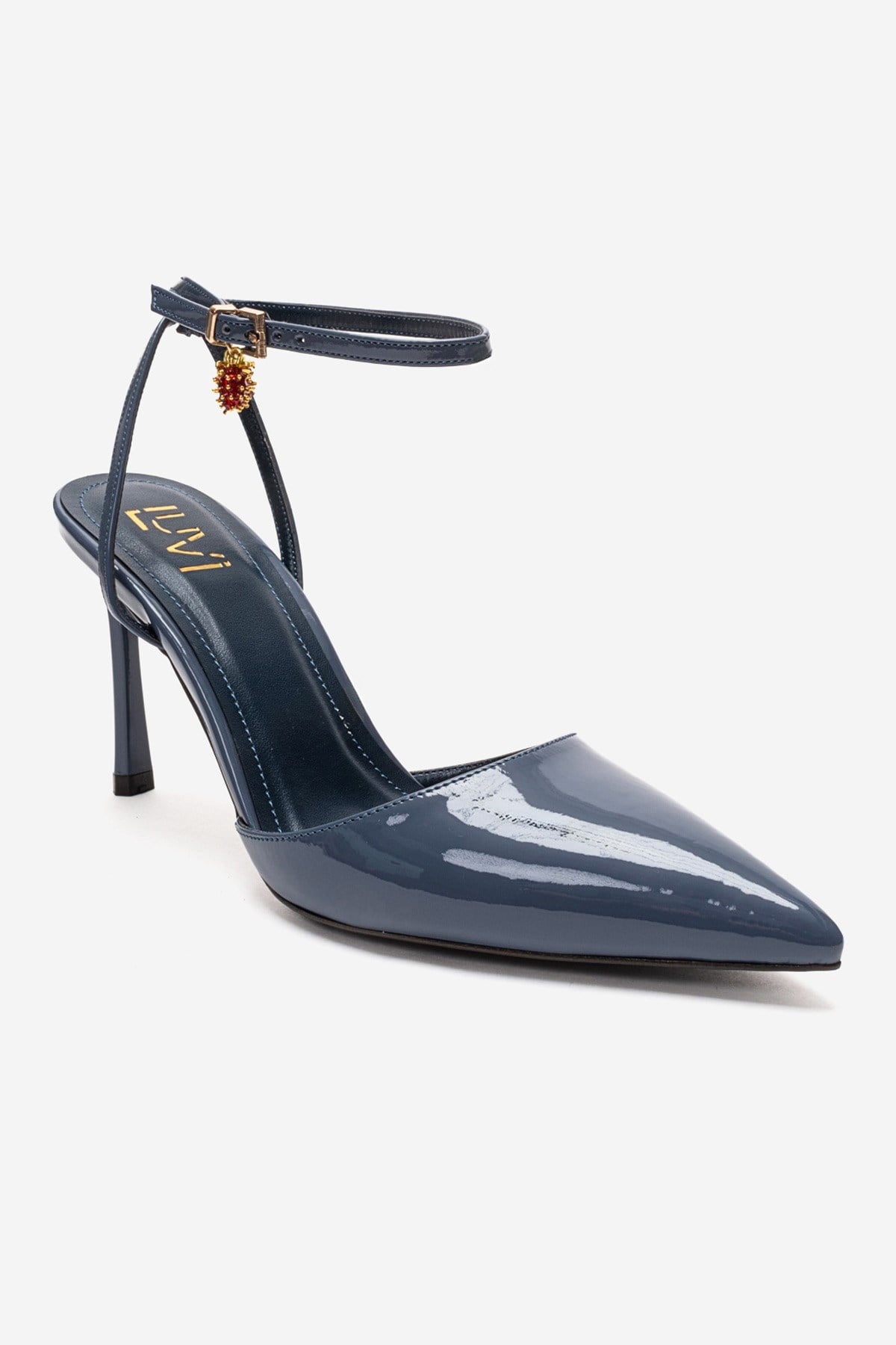 THALIA - Smoky Blue Patent Stiletto Pump (Women)