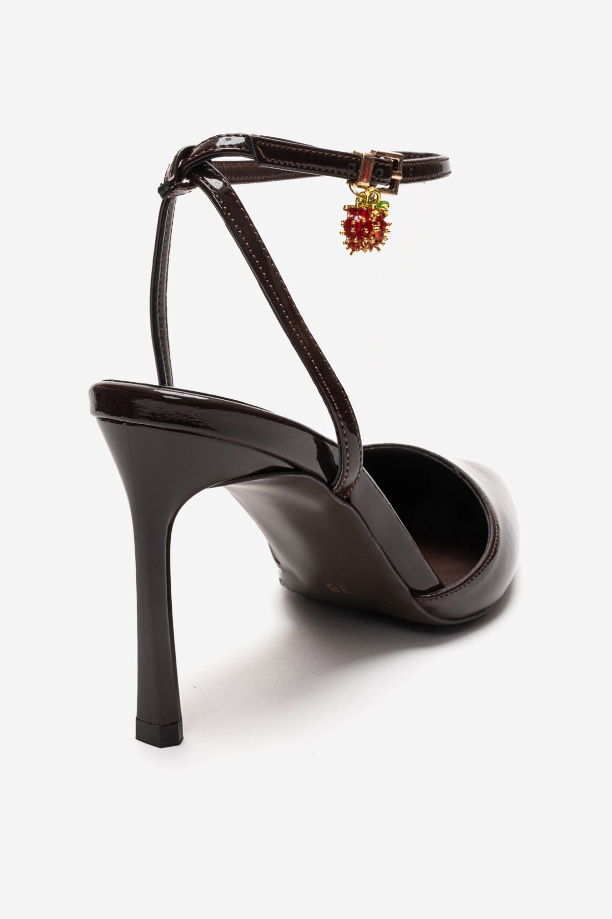 THALIA - Brown Patent Stiletto Pump (Women)