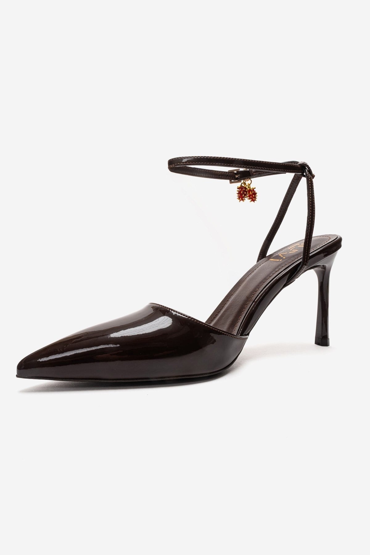 THALIA - Brown Patent Stiletto Pump (Women)