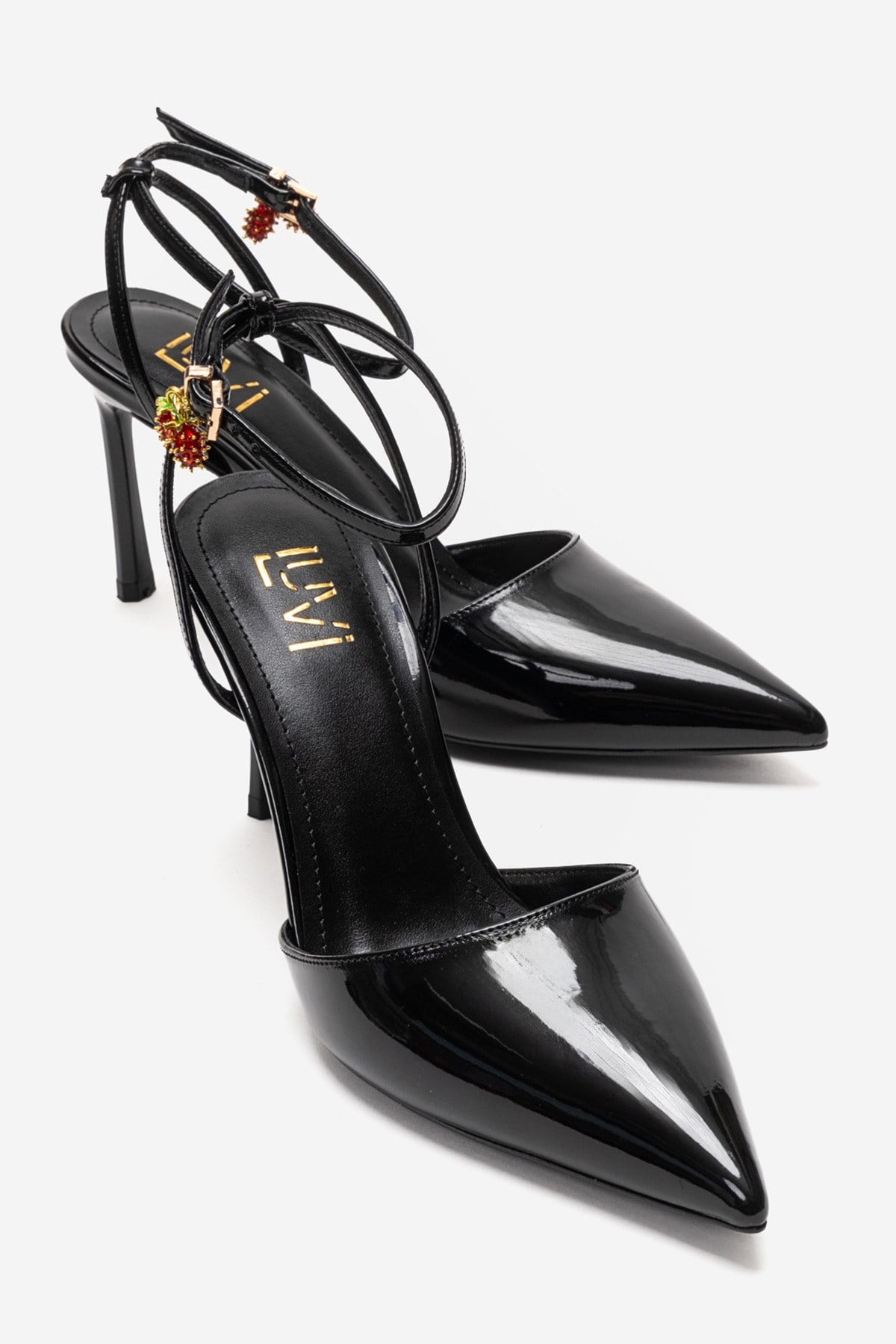 THALIA - Black Patent Stiletto Pump (Women)