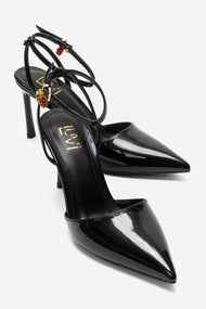THALIA - Black Patent Stiletto Pump (Women)