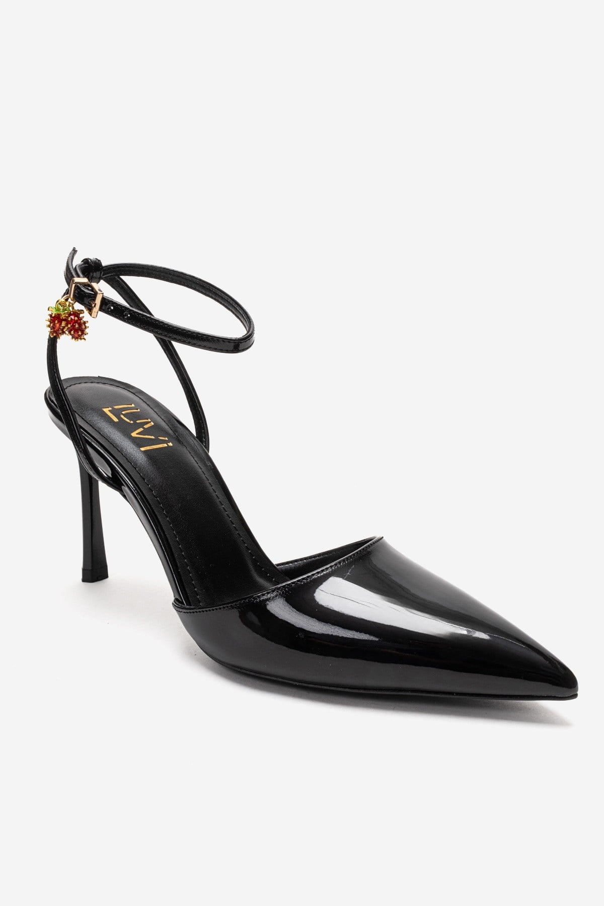 THALIA - Black Patent Stiletto Pump (Women)