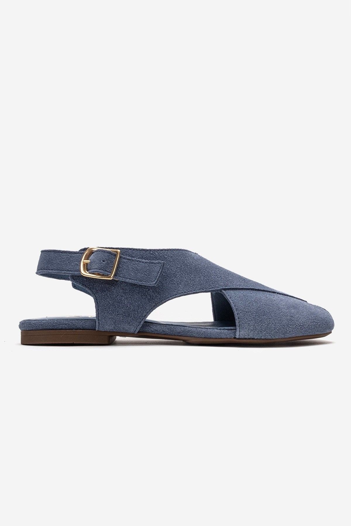 MONARO - Denim Blue Genuine Leather Sandal (Women)