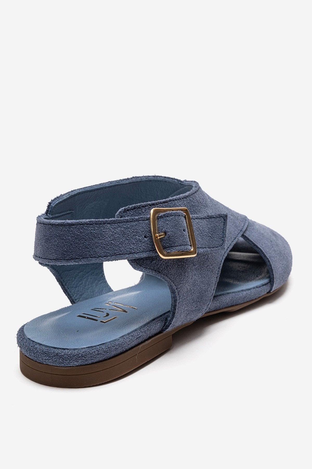 MONARO - Denim Blue Genuine Leather Sandal (Women)