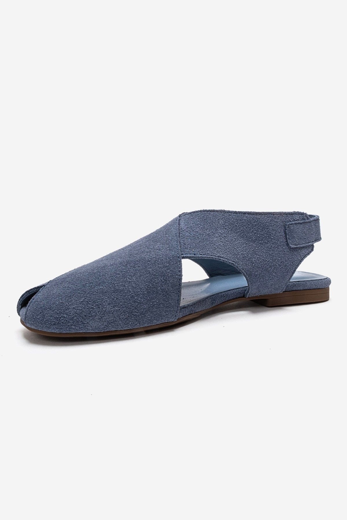 MONARO - Denim Blue Genuine Leather Sandal (Women)