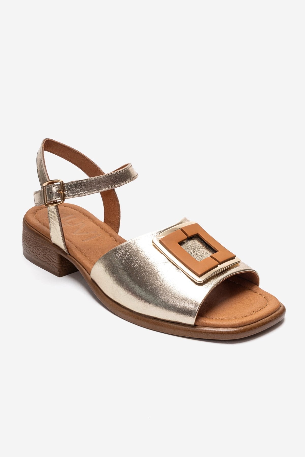 Svelte - Gold Genuine Leather Sandal (Women)