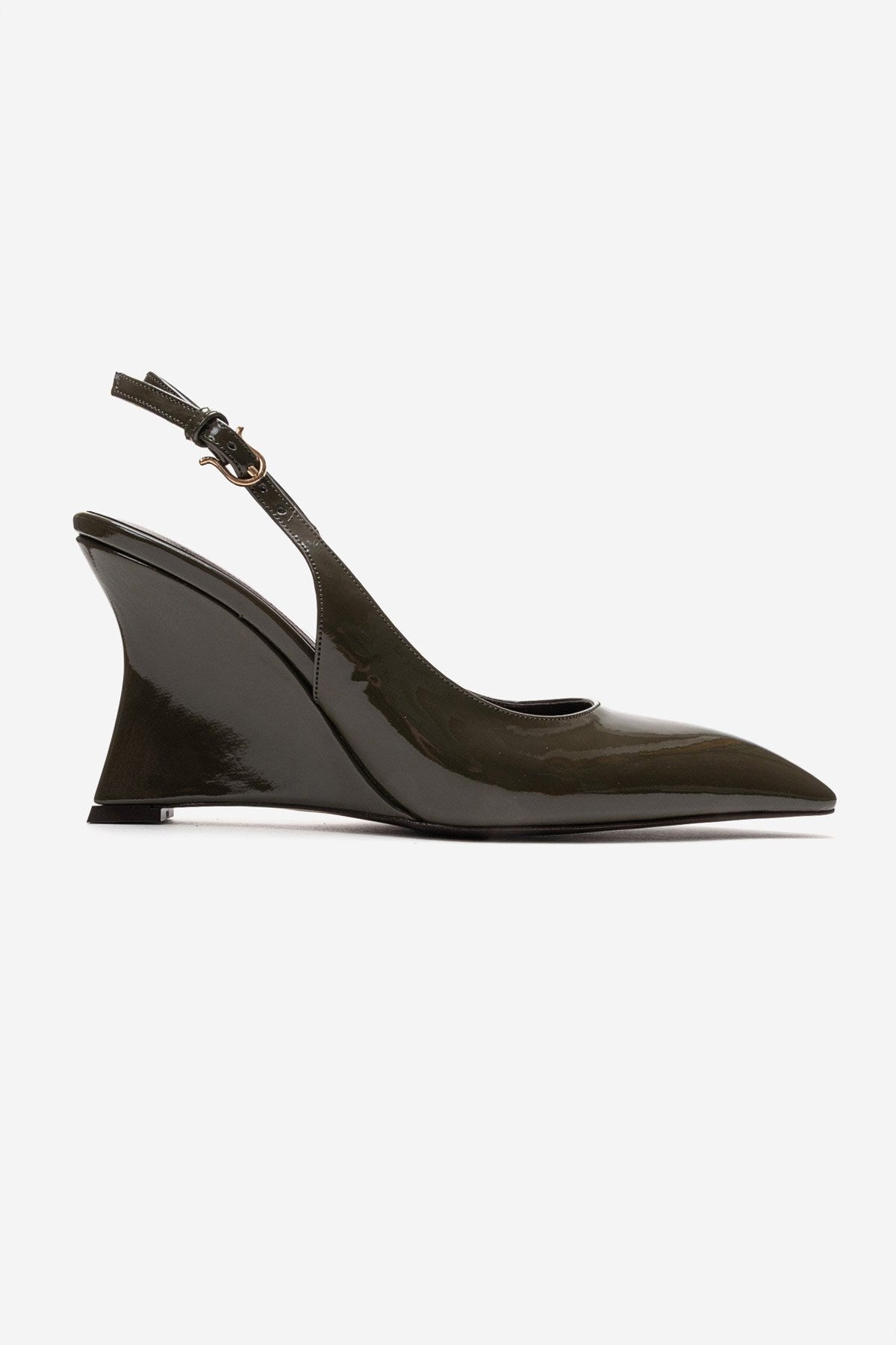 Felon - Khaki Wedge Heel Slingback Pump (Women)