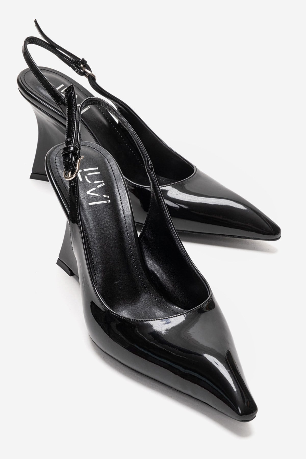 Felon - Black Wedge Heel Slingback (Women)