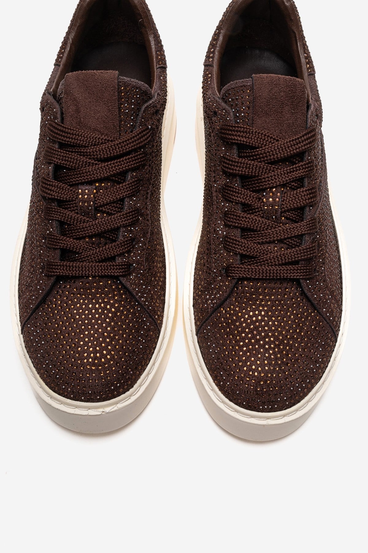 BERINA - Brown Embellished Sneaker (Women)