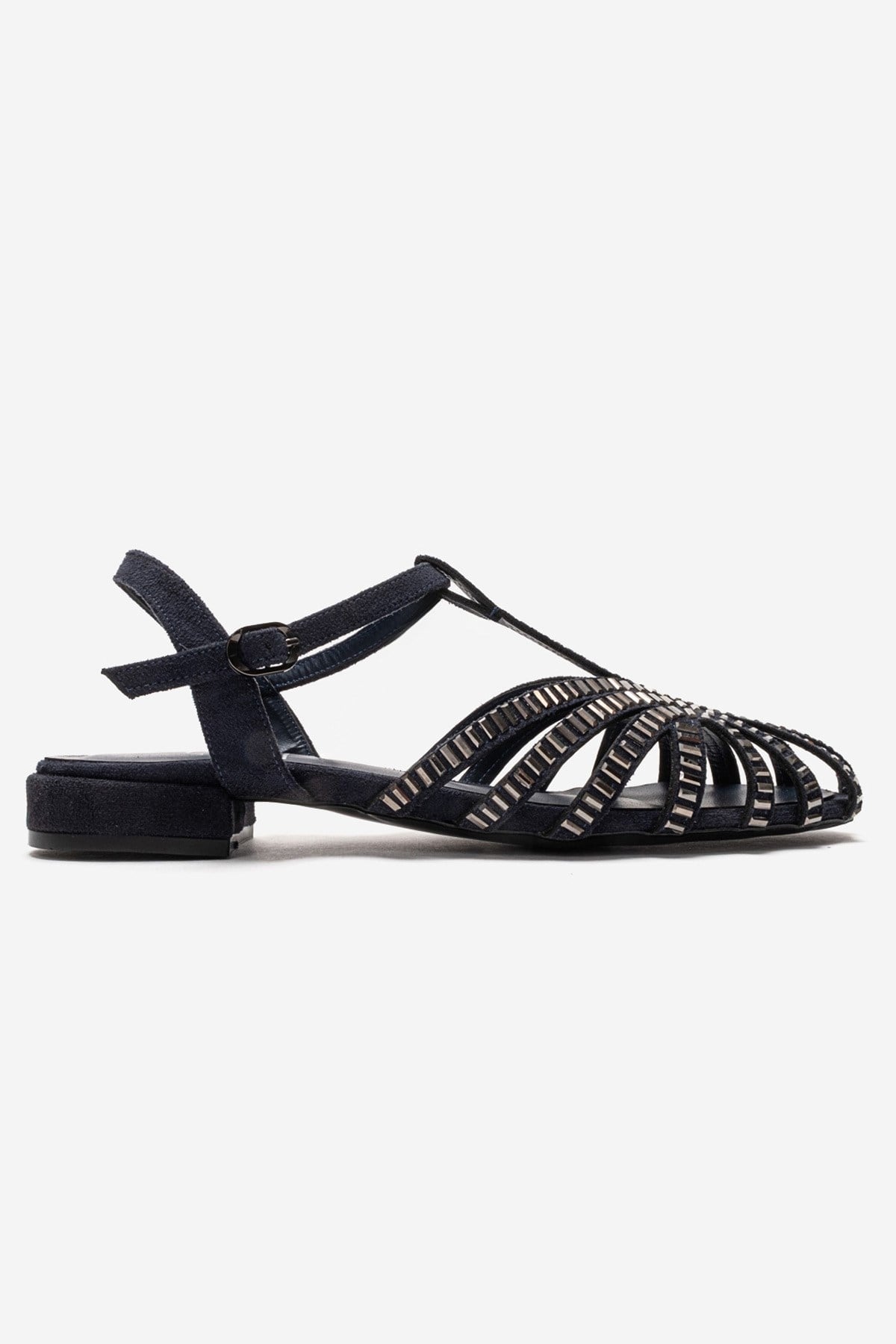 LAVINA - Navy Genuine Leather Sandal (Women)