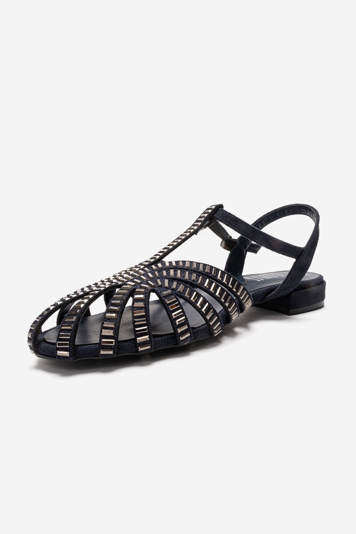 LAVINA - Navy Genuine Leather Sandal (Women)