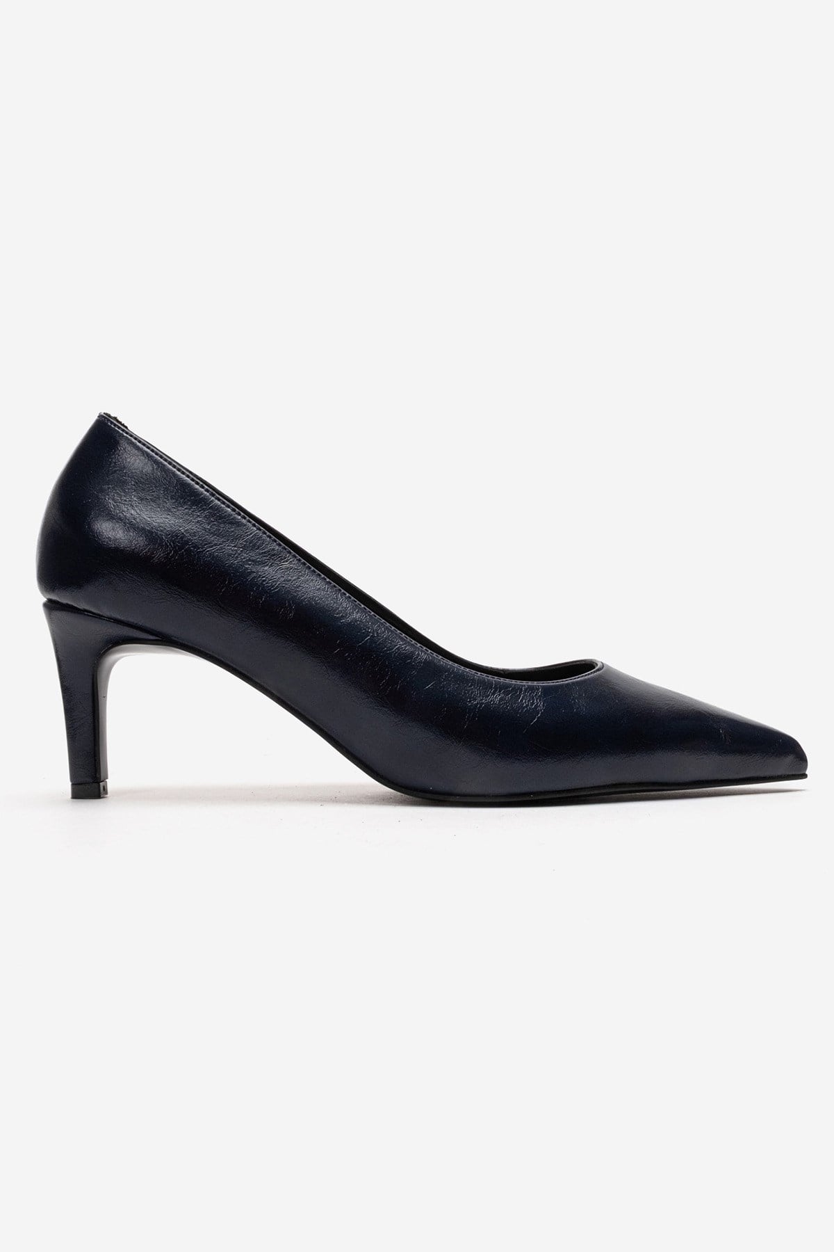 VELMIRA - Navy Genuine Leather Stiletto Pump (Women)