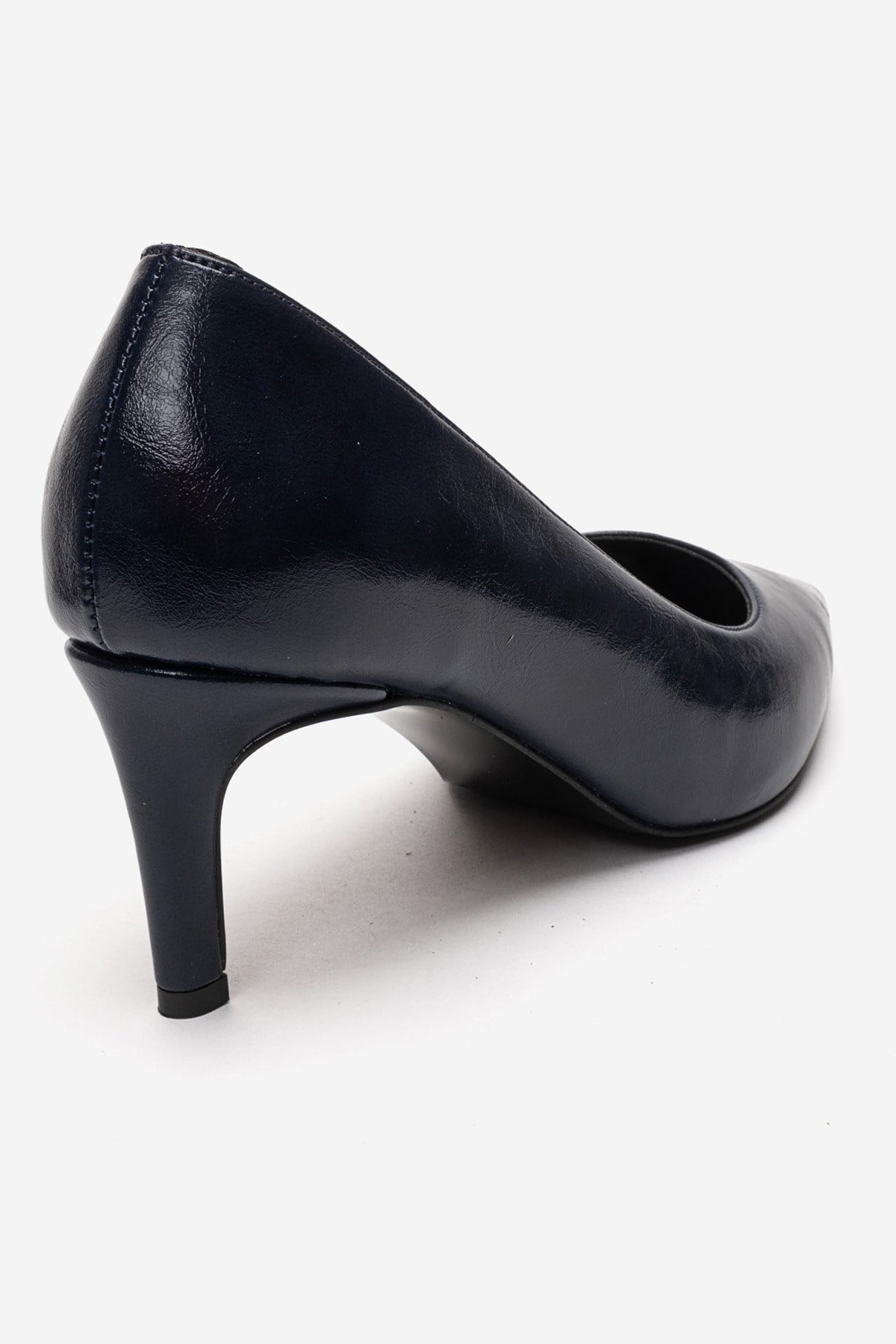 VELMIRA - Navy Genuine Leather Stiletto Pump (Women)