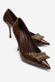 DEXEN - Brown Stiletto Pump (Women)
