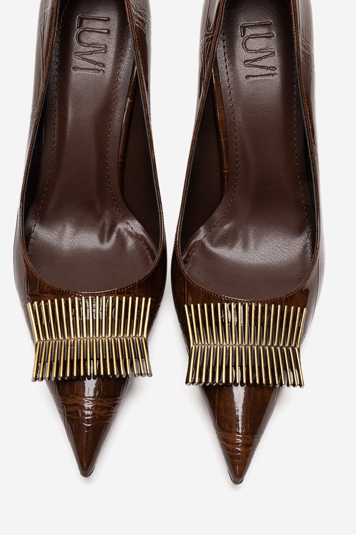 DEXEN - Brown Stiletto Pump (Women)