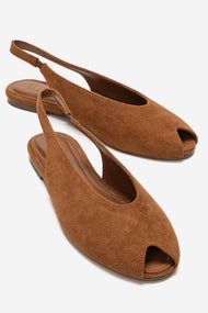 SERINA - Camel Genuine Leather Sandal (Women)