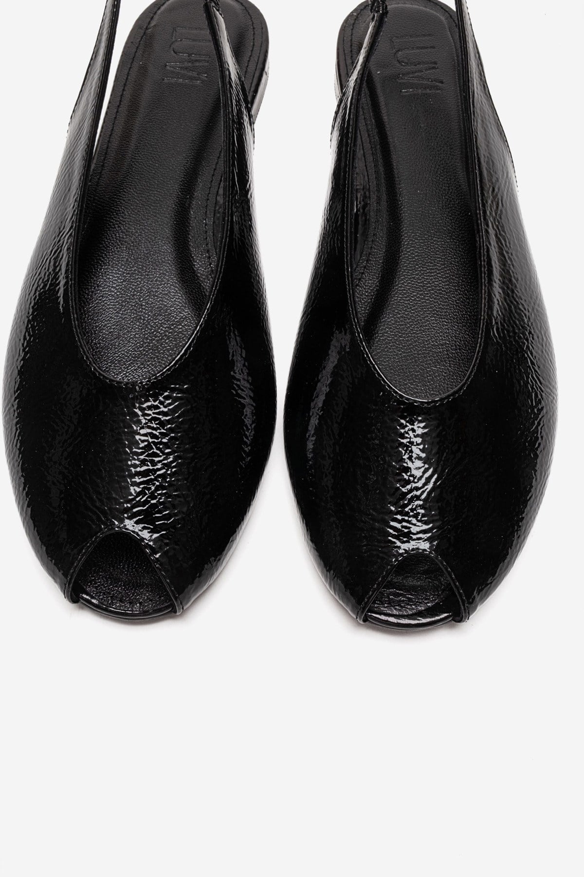 SERINA - Black Genuine Leather Sandal (Women)