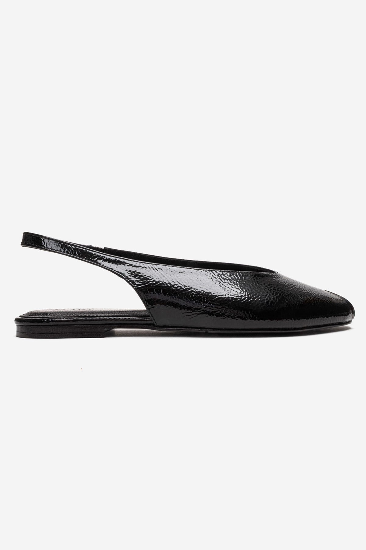 SERINA - Black Genuine Leather Sandal (Women)