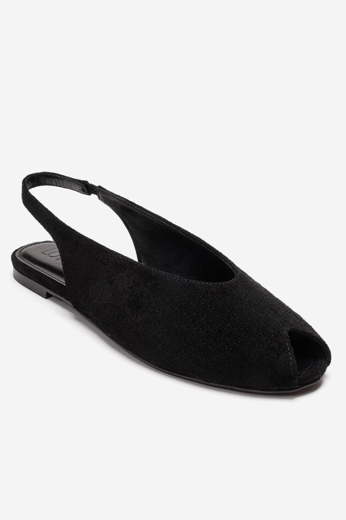 SERINA - Black Genuine Leather Sandal (Women)
