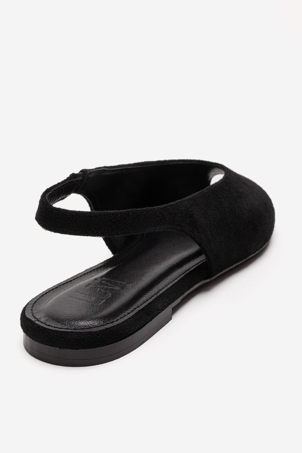 SERINA - Black Genuine Leather Sandal (Women)
