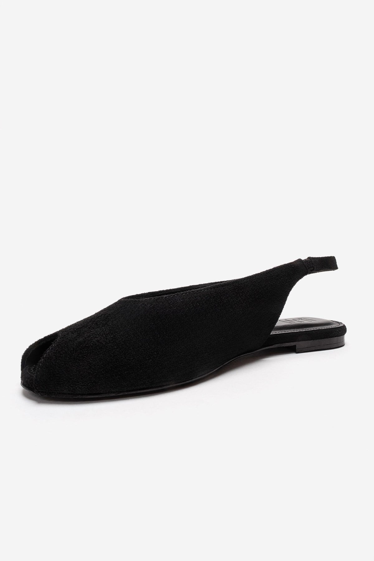 SERINA - Black Genuine Leather Sandal (Women)