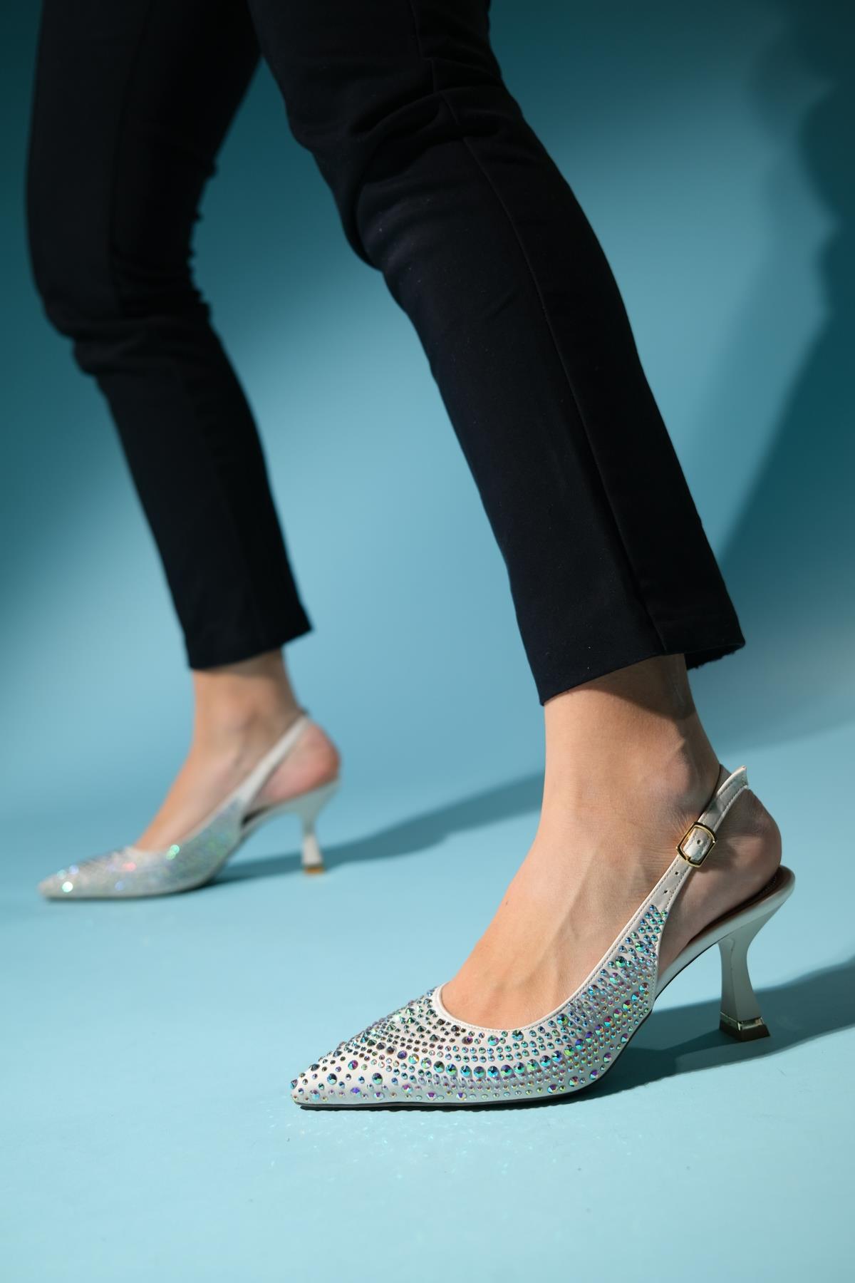 Juan - Beige Satin Dress Shoe (Women)